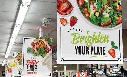 Brighten Your Plate signage