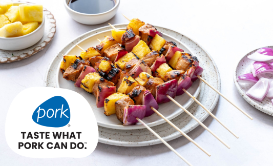 Pork & Pineapple BBQ Skewers